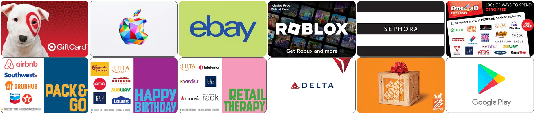 GiftCardMall MyGift Visa prepaid gift cards available at Gift Card Mall